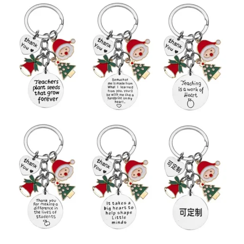 "A Great Teacher" metal keychain, perfect thank you gift for teachers