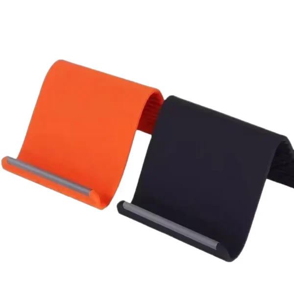 Universal foldable and flexible silicone stand for smartphones and tablets