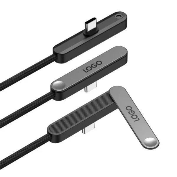 Short portable lanyard charging cable for power bank and smartphone