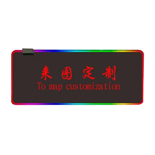 Extra large RGB backlit gaming mouse pad for professional e-sports and office desk setup