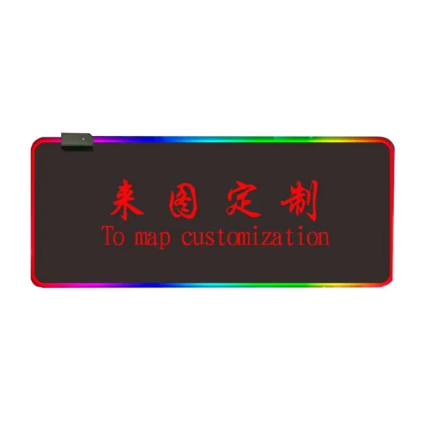 Extra large RGB backlit gaming mouse pad for professional e-sports and office desk setup