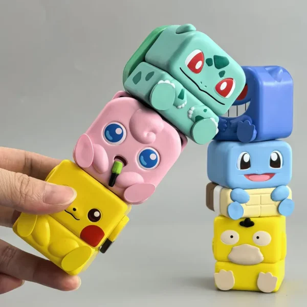 Pokémon Gengar magnetic figures used as creative stress relief desktop ornaments