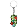 Close-up of creative scientific reagent bottle pendant with high-quality PVC details