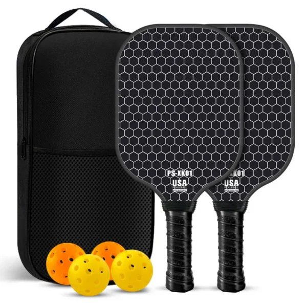 Professional T700 raw carbon fiber pickleball paddle with spin texture